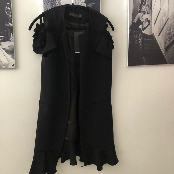 Zara frilled sleeves waistcoat - Picture 3 of 4